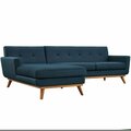 Modway Furniture Engage Left-Facing Sectional Sofa, Azure EEI-2068-AZU-SET